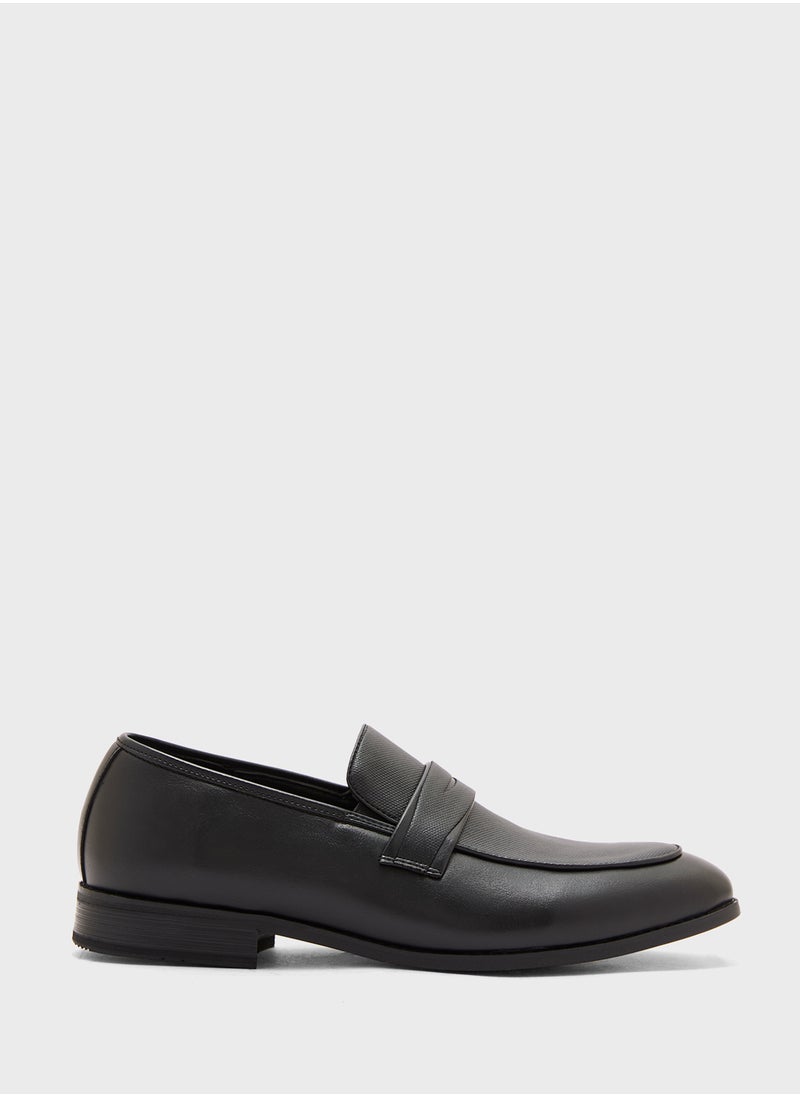 Robert Wood Texture Detail Formal Slip Ons  - Image 1