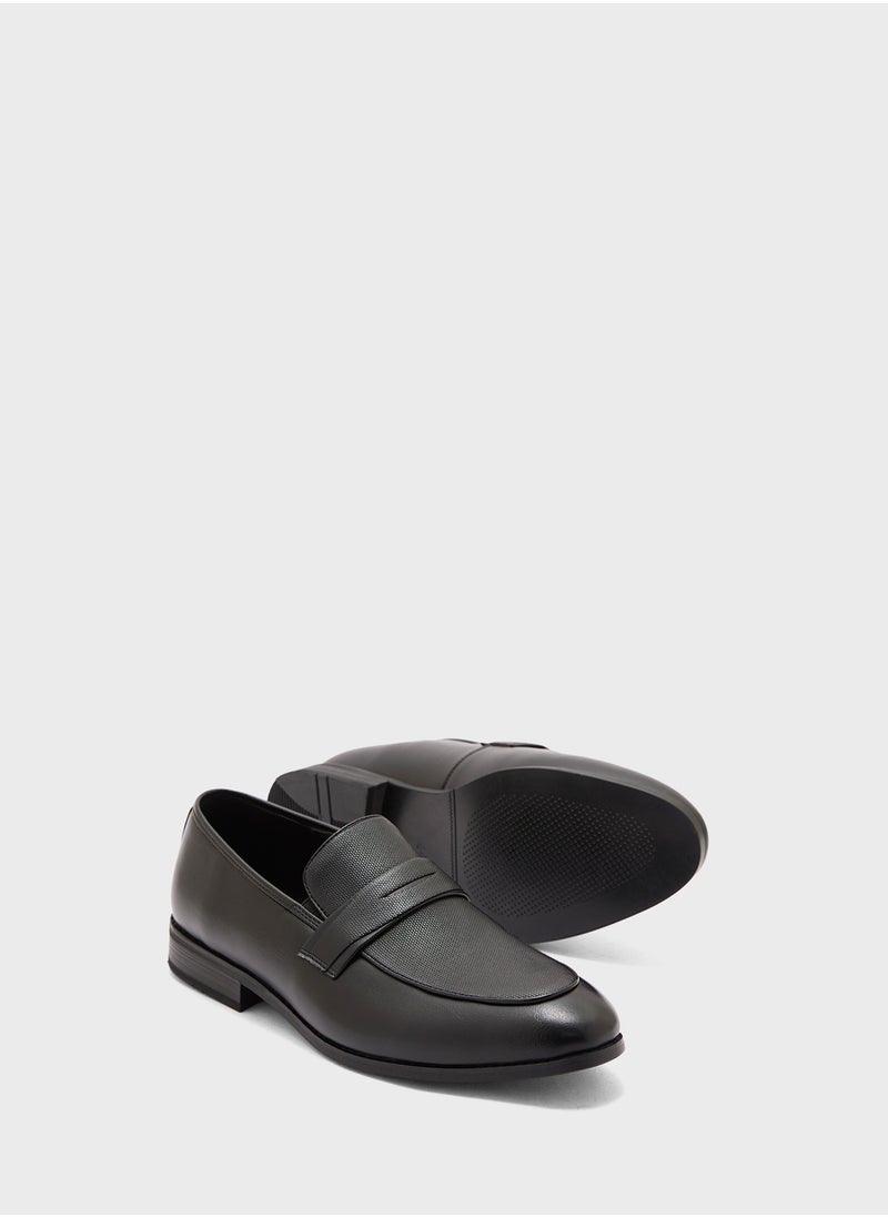 Robert Wood Texture Detail Formal Slip Ons  - Image 3