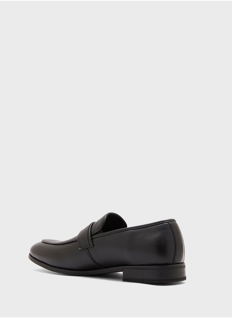 Robert Wood Texture Detail Formal Slip Ons  - Image 2
