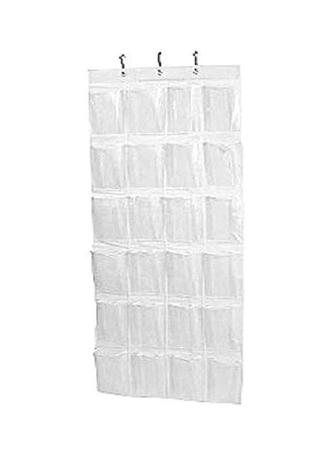 NIBEMINENT Over The Door Shoe Organizer Clear