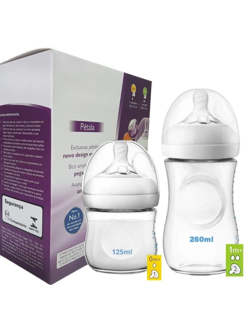 فيليبس طقم زجاجات رضاعة للأطفال 125 و260 مل بتصميم مستوحى من البتلات، يدعم الرضاعة الطبيعية ويوفر تجربة تغذية مريحة يوميًا - Image 1