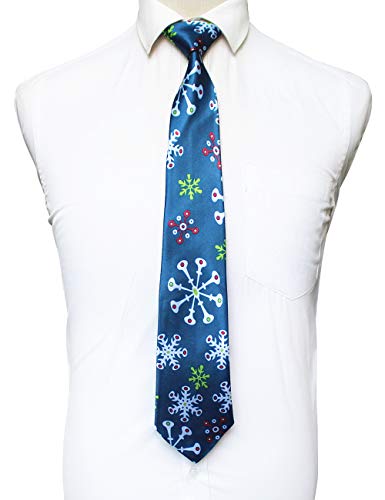 JEMYGINS Original 4PCS Santa Claus Snowman Snowflake Christmas Tie Mens and boys Necktie for Festival (4) - Image 3