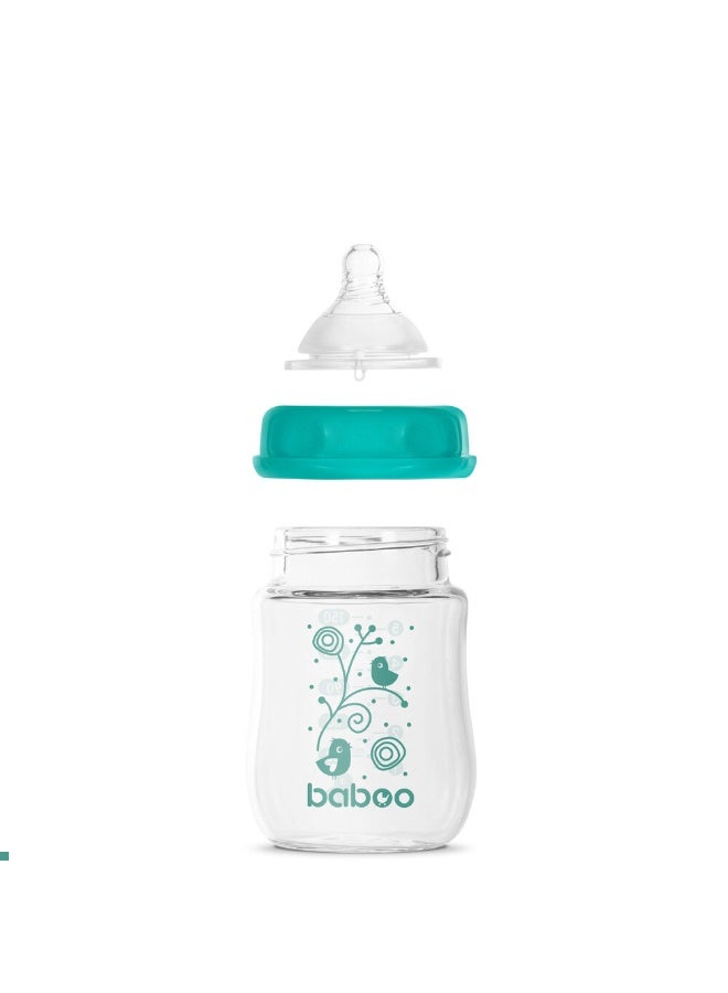 Baboo - Anti Colic Glass Wide Neck Bottle Set - Pack of 2 - 150ml - Image 4