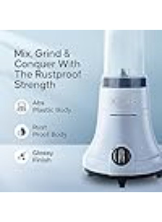 لونج واي Longway Sage 500 Watt Juicer Mixer Grinder with 2 Jars for Grinding, Mixing, Juicing with Powerful Motor & Kwid 1100 Watt Dry Iron| 1 Year Warranty | (Gray & Black, 2 Jars, Combo Offer) - Image 3