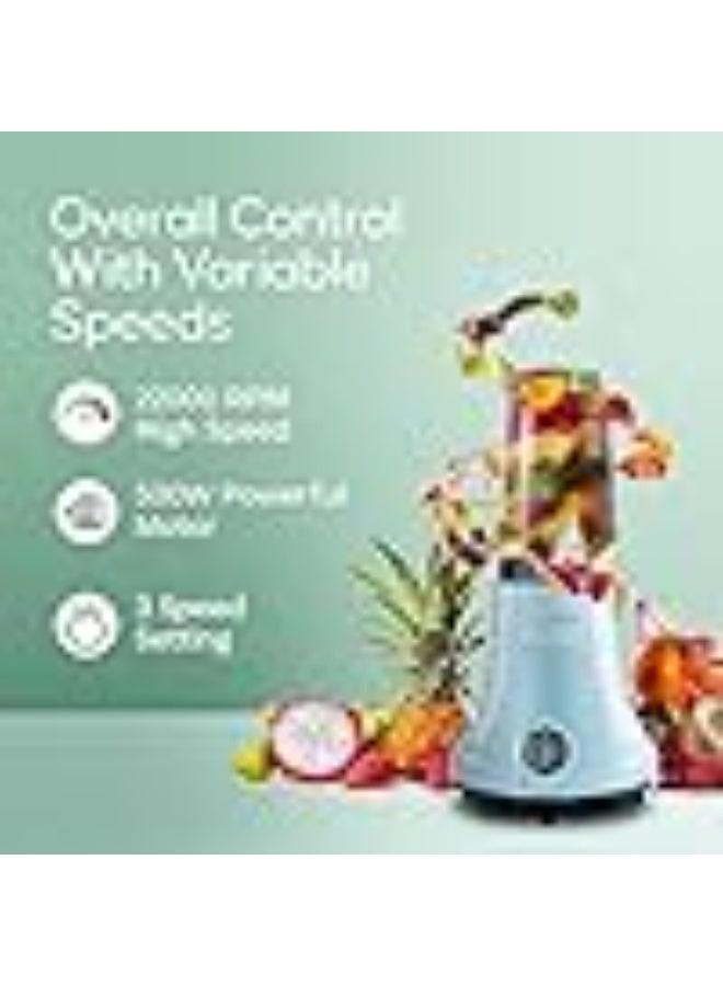 لونج واي Longway Sage 500 Watt Juicer Mixer Grinder with 2 Jars for Grinding, Mixing, Juicing with Powerful Motor & Kwid 1100 Watt Dry Iron| 1 Year Warranty | (Gray & Black, 2 Jars, Combo Offer) - Image 5