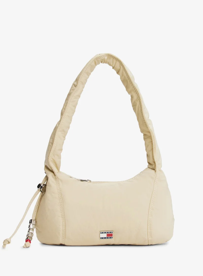 Casual Crinkle Texture Shoulder Bag