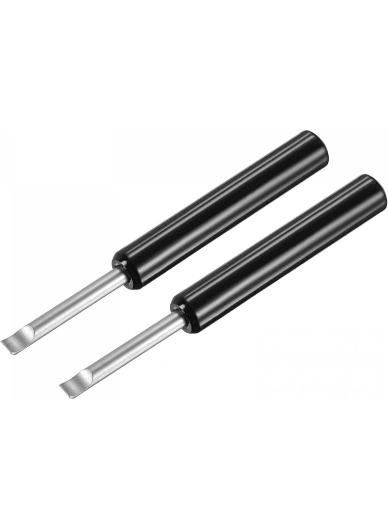 SYOSI Watch Back Cover Removal Tool, 5mm Width Pry Bar with ABS Handle, Battery Removal and Watch Repair Tool for Watchmakers, Watches Maintenance, Replacing Watches Batteries (Black, 2 Pcs) - Image 1