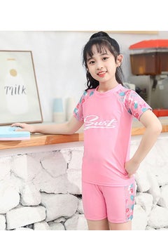 Generic 3-Piece Girls Swimsuit Swimsuit Set Pink  - Image 3