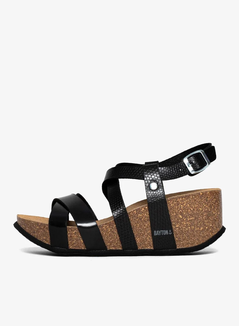 BAYTON  Palmas Multi Strap Wedge Sandals for Women | Best Price UAE