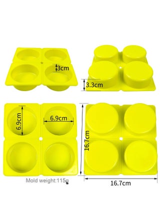 Lemon yellow round shape