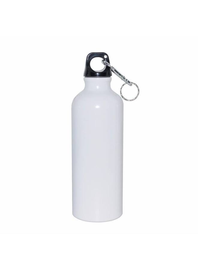 Silver Outdoor White Coated Blank Sports Heat Transfer Aluminum Kettle Kettle Sports Kettle Logo Kettle Sublimation-Colour:White-Capacity:400ML - Image 2