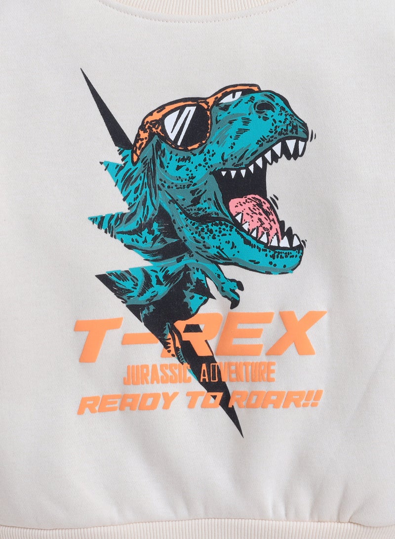 فكتور اند جين سويت شيرت للأولاد بطبعة مغامرة تي ريكس - Image 4