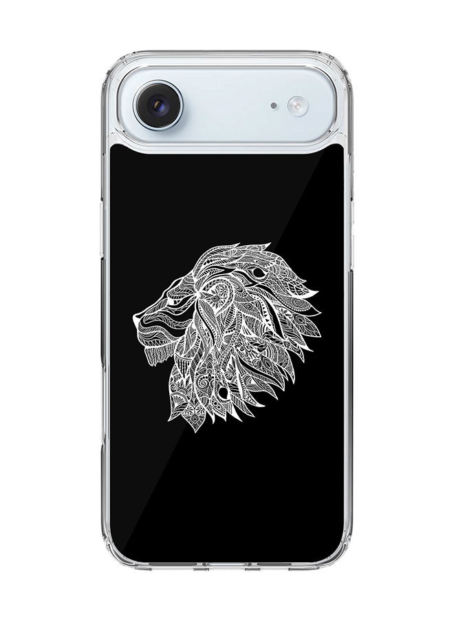 Stylizedd Classic Clear MagSafe Case for iPhone 17 Air , Hybrid Soft Case Flexible Edges Anti Drop TPU PC Gel Thin Transparent Cover [ Designed for iPhone 17 Air ] - Lion Abstract