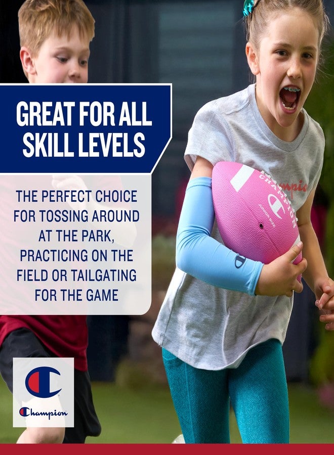 Champion Blitz Football (Official, Classic/Black), All-Weather Football, Enhanced Grip, Durable Rubber Cover and Molded Laces, for Outdoor Sports & Training, Includes 6" Ball Pump - Image 3