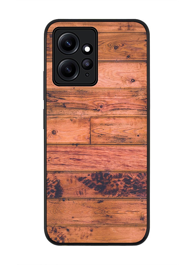 Stylizedd Rugged Black edge case for Redmi Note 12 4G Slim fit Soft Case Flexible Rubber Edges Anti Drop TPU Gel Thin Cover - Old Western - Image 1