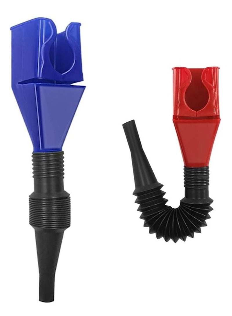 RACO RACO Plastic Flexible Funnel with Hose and Handle Wide Mouth Automotive Oil Funnel Fuel Funnel Multi Color - Image 1