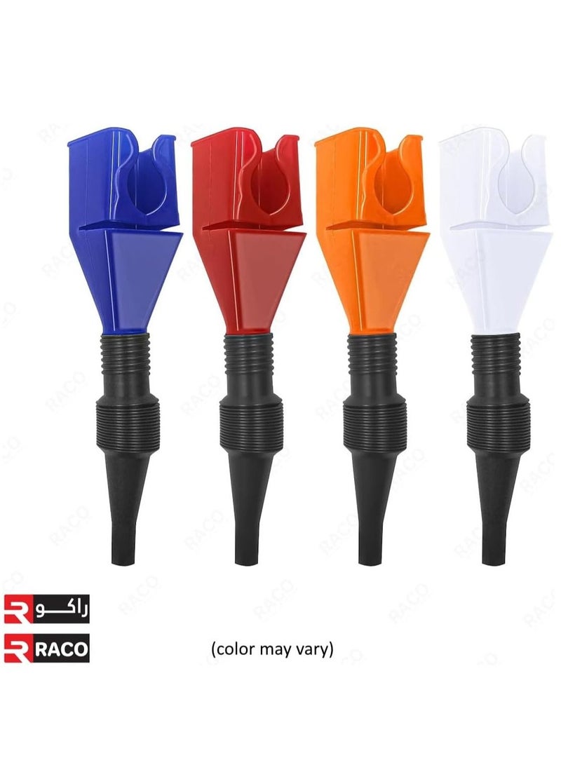 RACO RACO Plastic Flexible Funnel with Hose and Handle Wide Mouth Automotive Oil Funnel Fuel Funnel Multi Color - Image 2