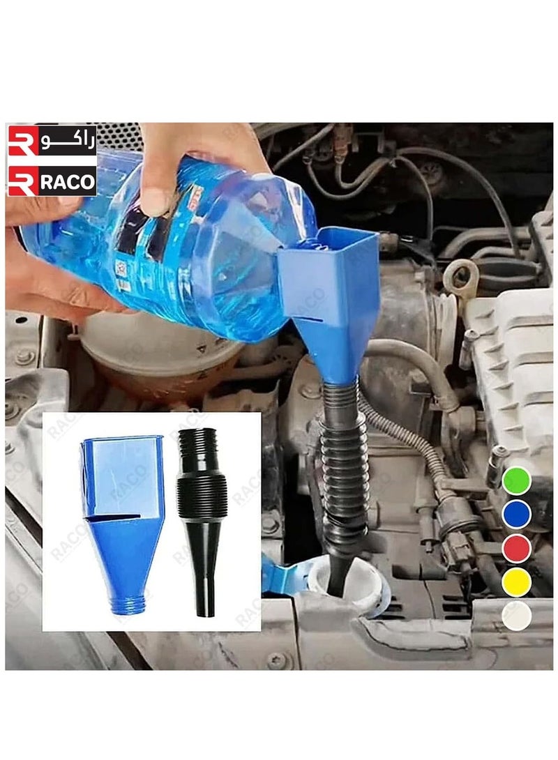 RACO RACO Plastic Flexible Funnel with Hose and Handle Wide Mouth Automotive Oil Funnel Fuel Funnel Multi Color - Image 5