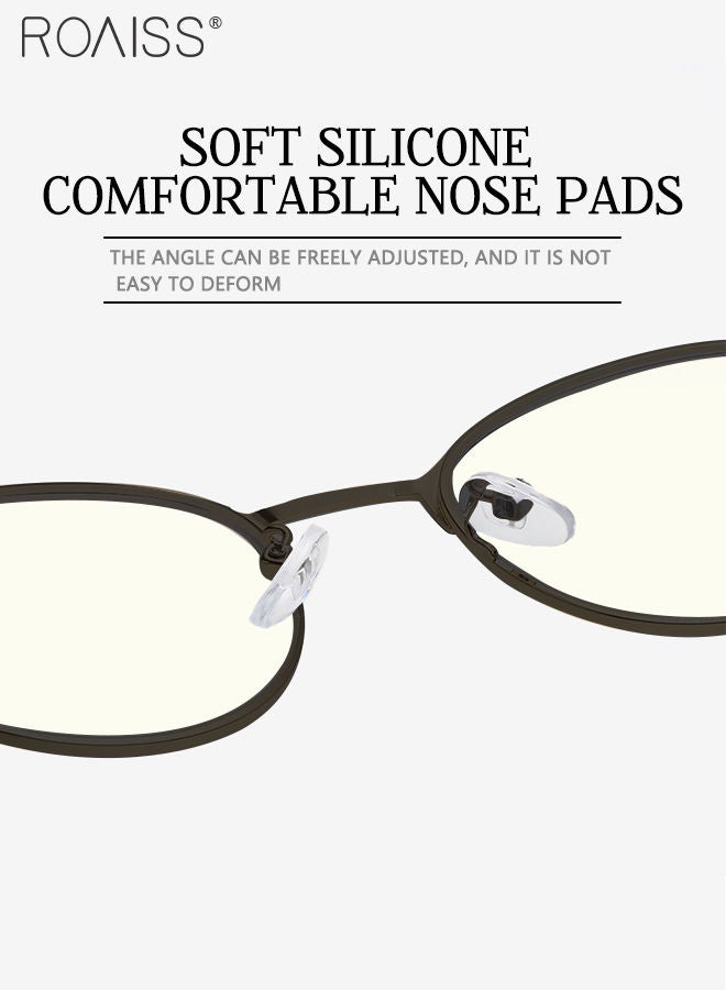 Blue Light Blocking Sunglasses Anti UV and Glare Blue Light Filter Computer Glasses Round Color Changing Eyewear for Men Women Black