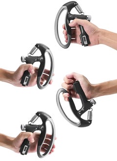 QUTOOB Heavy Duty Hand Grip Strengthener With Adjustable Resistance From 10 to 100KG and Counter, Wrist and Forearm Hand Exerciser, Hand Gripper, Strength Trainer for Muscle Building And Rehabilitation  - Image 3