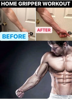 QUTOOB Heavy Duty Hand Grip Strengthener With Adjustable Resistance From 10 to 100KG and Counter, Wrist and Forearm Hand Exerciser, Hand Gripper, Strength Trainer for Muscle Building And Rehabilitation  - Image 2