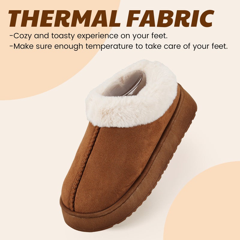 Lucky Kids Women’s Fuzzy Winter Slippers, Plush Faux Fur House Shoes with Memory Foam, Cozy Warm Indoor Slip-On Slippers with Non-Slip Sole, Cute Fluffy Home Shoes for Girls & Ladies - Image 2