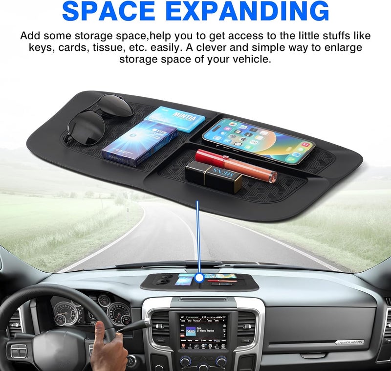 Autorder Anti-Slip Dashboard Mat for Dodge Ram - Image 4