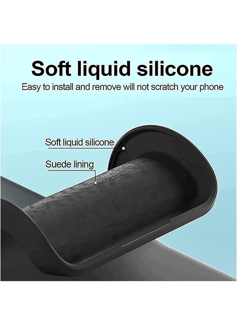 Raxoom Liquid Silicone Ultra-Thin TPU Phone Case Cover for Nothing Phone 1 (5G, 2022) â€“ Soft, Slim, Shockproof Protective Back Cover with Anti-Fingerprint & Scratch-Resistant Coating â€“ Black - Image 4