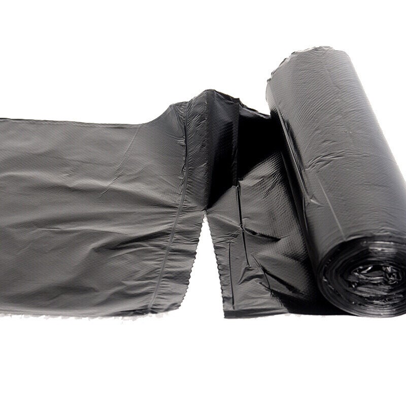 1000 Transparent Disposable Trash Bags for Home Use - Black & White, Thickened, Flat-Open Style - Image 2