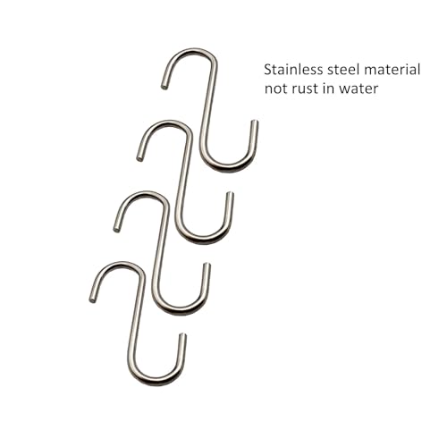 IDEALSV 200 Pcs Stainless Steel Small S Shaped Hooks, Mini S Hooks 0.8 Inch DIY Christmas Ornament Jewelry Hanging Holder - Image 3