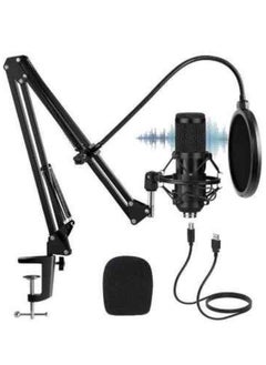 ELTRAZONE "Professional USB Condenser Microphone Kit: Studio-Quality Sound with Adjustable Stand for Versatile Recording"  - Image 1