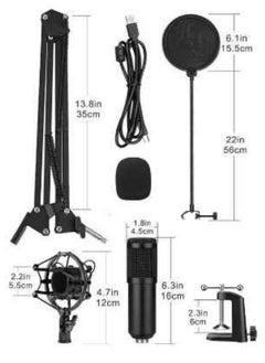ELTRAZONE "Professional USB Condenser Microphone Kit: Studio-Quality Sound with Adjustable Stand for Versatile Recording"  - Image 3