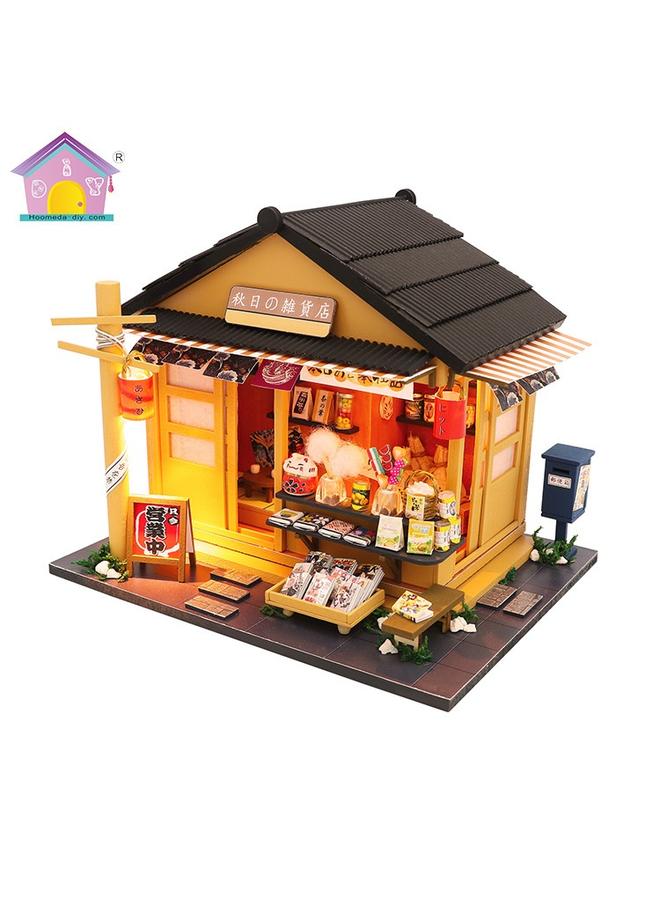 Bluejw Hongda Diy Cabin Japanese-style Assembled Model Wooden Handmade Creative Educational Children's Doll House Toy Gift - Image 2