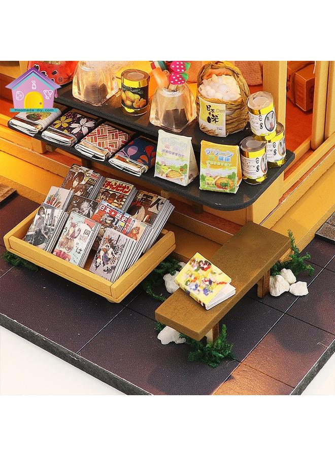 Bluejw Hongda Diy Cabin Japanese-style Assembled Model Wooden Handmade Creative Educational Children's Doll House Toy Gift - Image 5