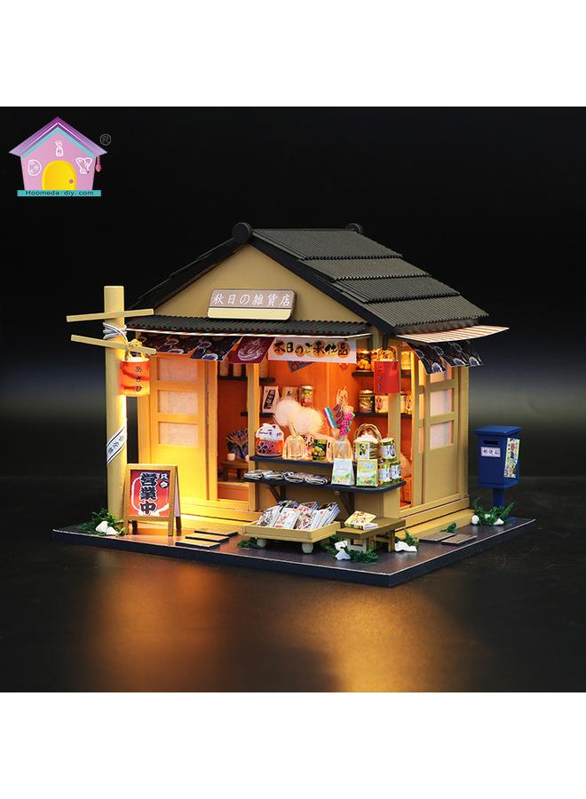 Bluejw Hongda Diy Cabin Japanese-style Assembled Model Wooden Handmade Creative Educational Children's Doll House Toy Gift - Image 3