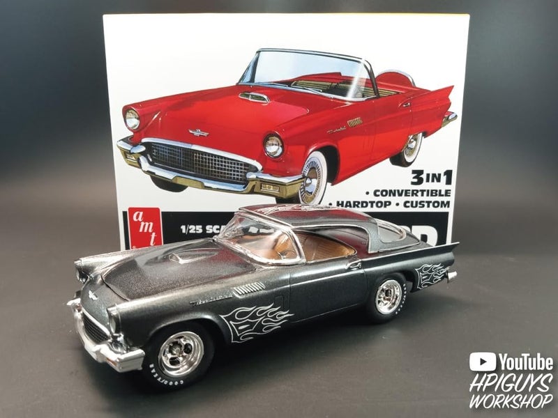 AMT طقم نموذج مقاس 125 لسيارة فورد ثندربيرد 1957 من AMT - Image 5