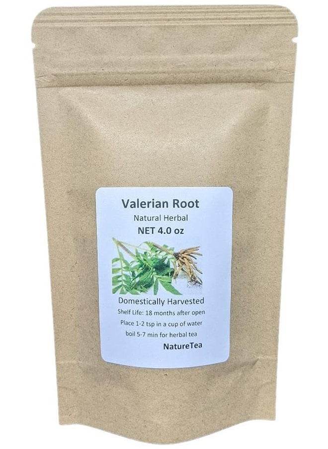 Nature Tea - Valerian Root - Valeriana officinalis Dried Loose Root Cut by Nature Tea (4 oz) - Image 1