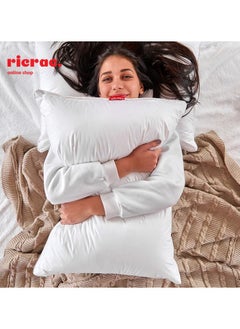 ريكراك وسادة فندقية فاخرة مريحة 50×70 سم - لمسة من الفخامة لنوم مثالي.  - Image 4
