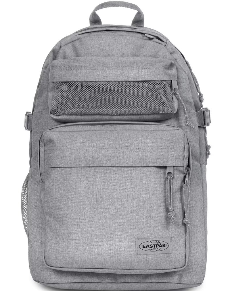 Eastpak Double Pro Sunday Grey Large 32L Backpack with Laptop Sleeve, Two Main Compartments, Front Zip Pockets & Adjustable Shoulder Straps - Image 1