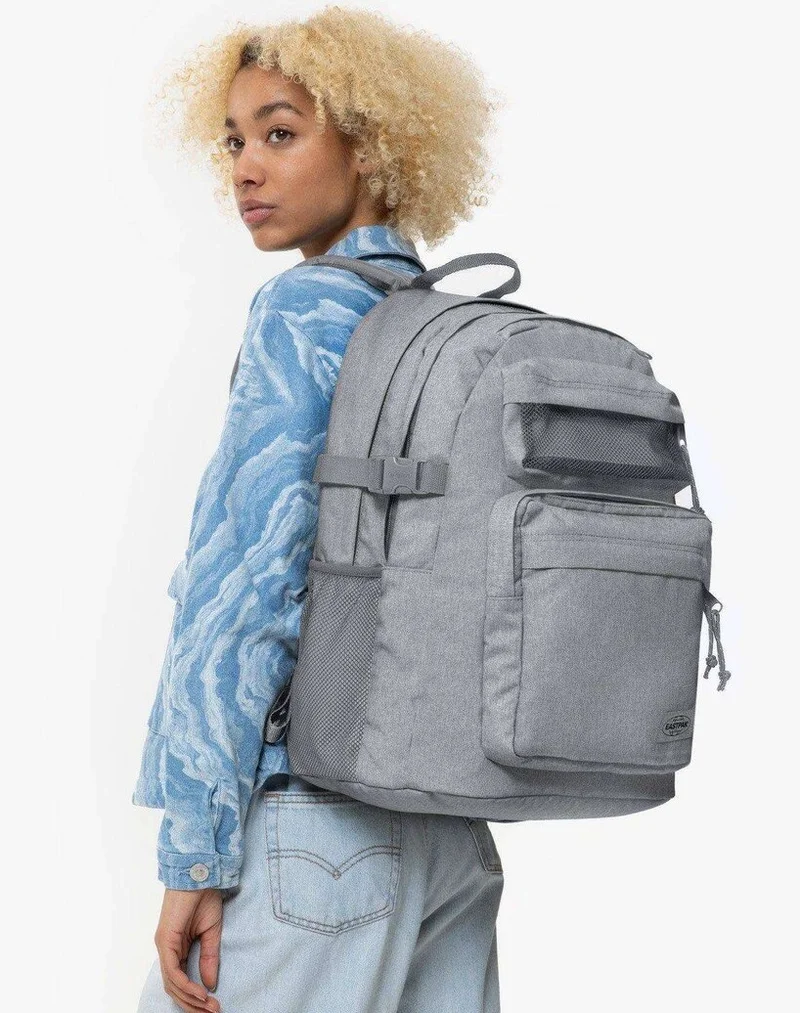 EASTPAK Double Pro Large Unisex Laptop Backpack - Sunday Grey