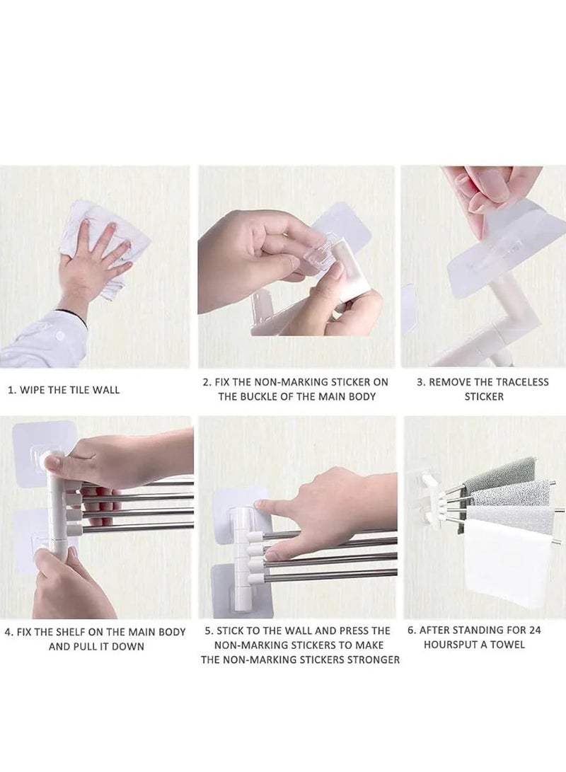 4 bar towel rack - Image 2