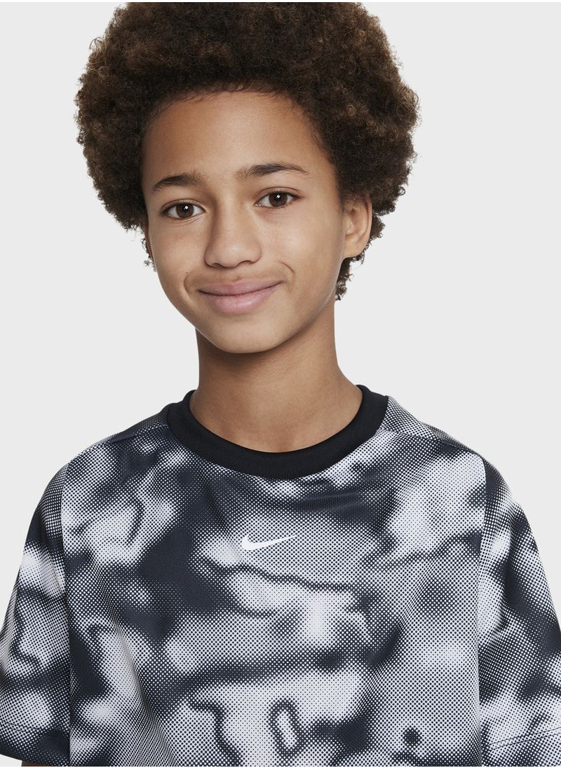 Nike - Kids All Over Printed Dri-Fit Multi T-Shirt - Image 1
