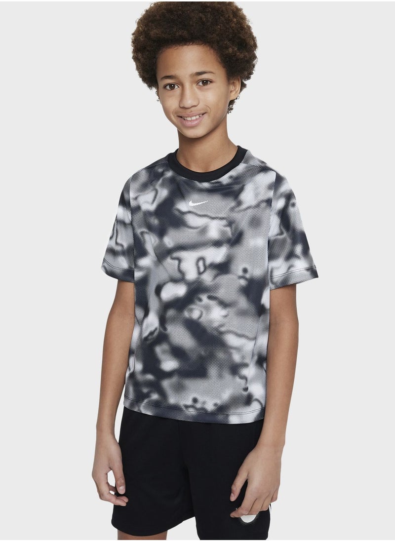 Nike - Kids All Over Printed Dri-Fit Multi T-Shirt - Image 1