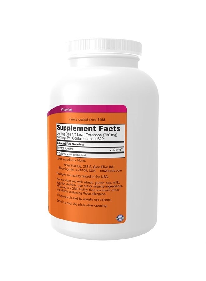 now Supplements, Inositol Powder, Neurotransmitter Signaling*, Cellular Health*, 1-Pound - Image 2