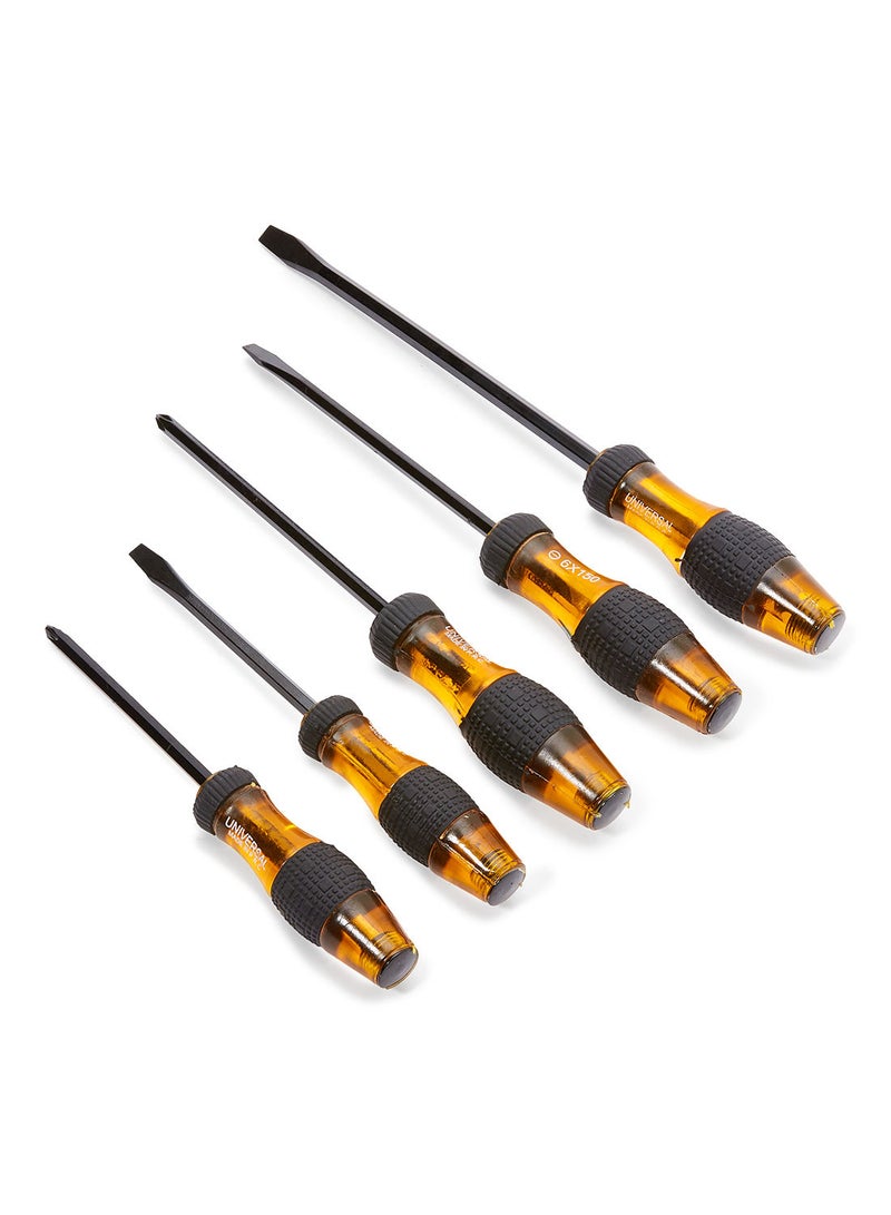 NIBEMINENT 5-Piece Go Through Screwdriver Set Multicolour - Image 1