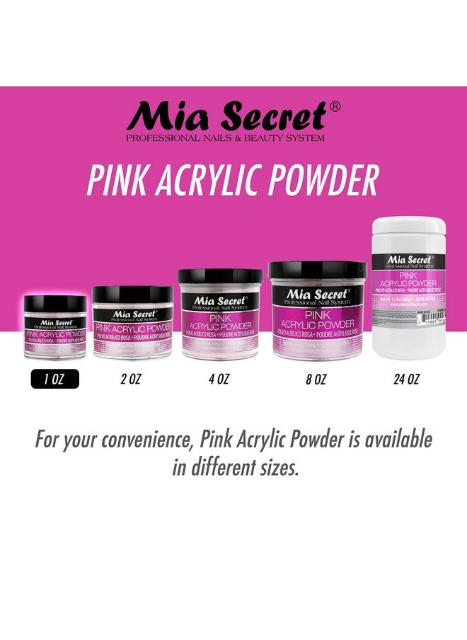Mia Mia Secret Professional Acrylic Nail System Pink Acrylic Powder 1 OZ  - Image 2