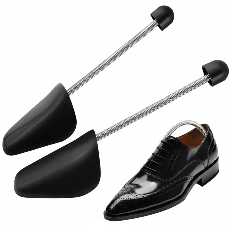 Tishta Shoe Tensioner & Mold for Cucci & Skin Wrinkles - Shoe Tree with Elastic Spring for Face Lifting Prevent Cracks, Toe Cracks, Strong Plastic Support for All Shoes Care and Store Safely - Image 1