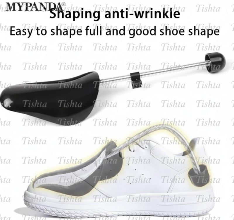 Tishta Shoe Tensioner & Mold for Cucci & Skin Wrinkles - Shoe Tree with Elastic Spring for Face Lifting Prevent Cracks, Toe Cracks, Strong Plastic Support for All Shoes Care and Store Safely - Image 3