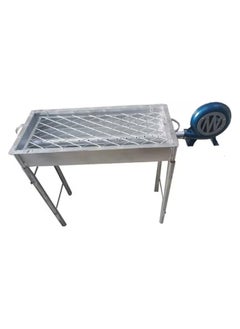 GO2CAMPS GO2CAMPS BBQ GRILL WITH FAN LONG LEGS-ADJUSTABLE STAND WITH HAND USEBLOWER FAN 90 CM-LARGE-GALVA BBQ GRILL  - Image 2