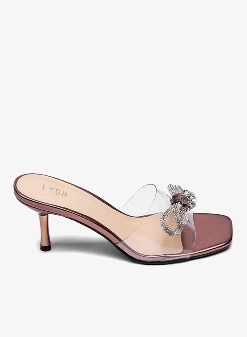 فايور Crystal Bow Mid-Heel Slide HL 95